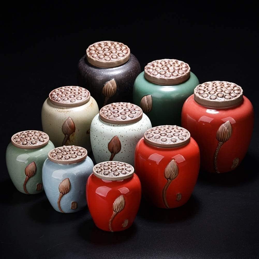 Classic Ceramic Cremation Urn with Sealed Lid