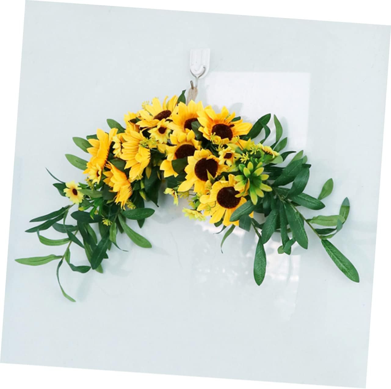Artificial Sunflower Floral Swag for Wedding Backdrop and Home Decor