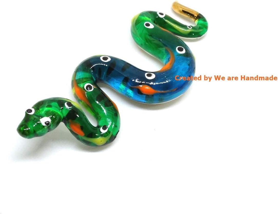 Handmade 3 Inch Fantasy Ball Python Glass Figurine