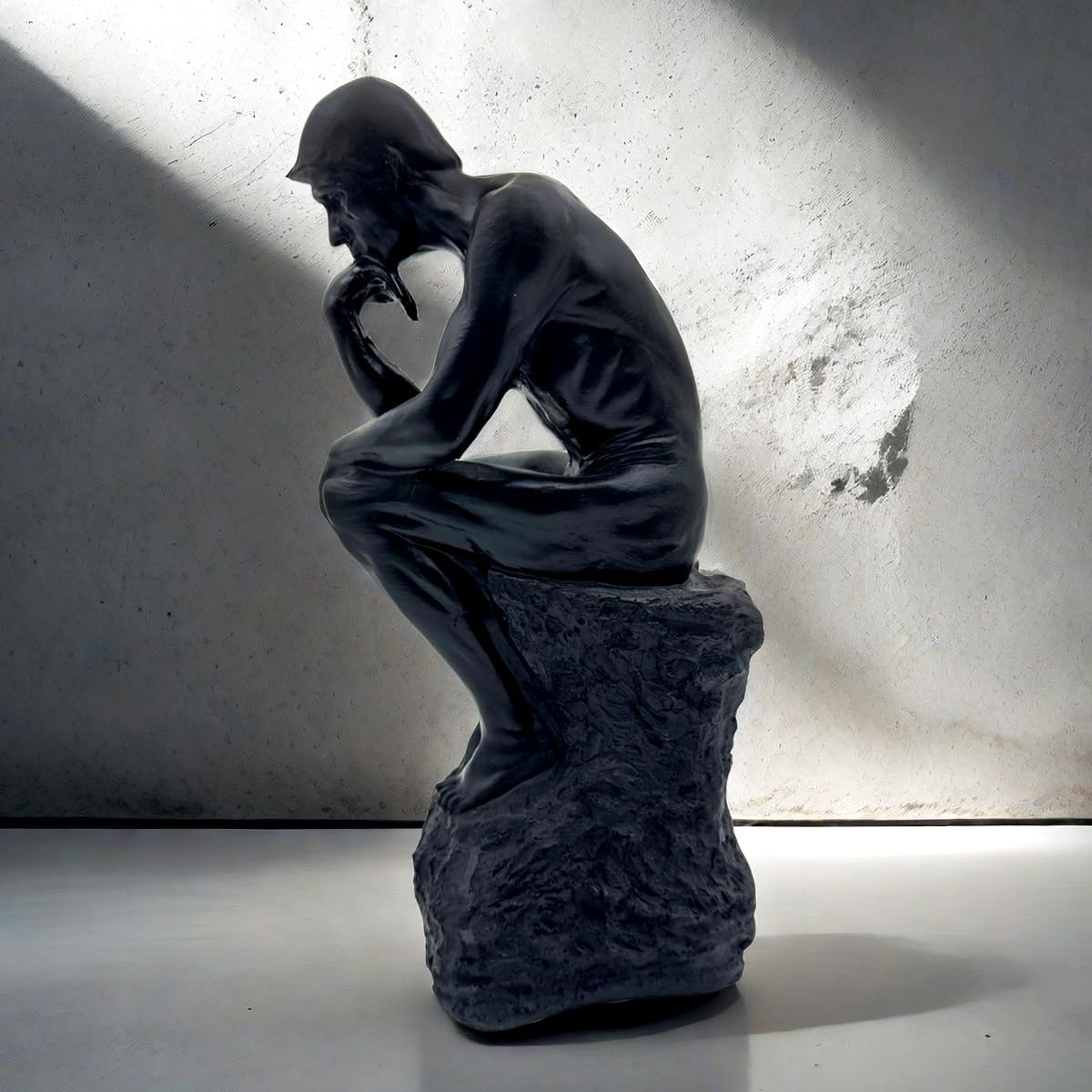 Resin Thinker Statue Sculpture for Home Office Decor