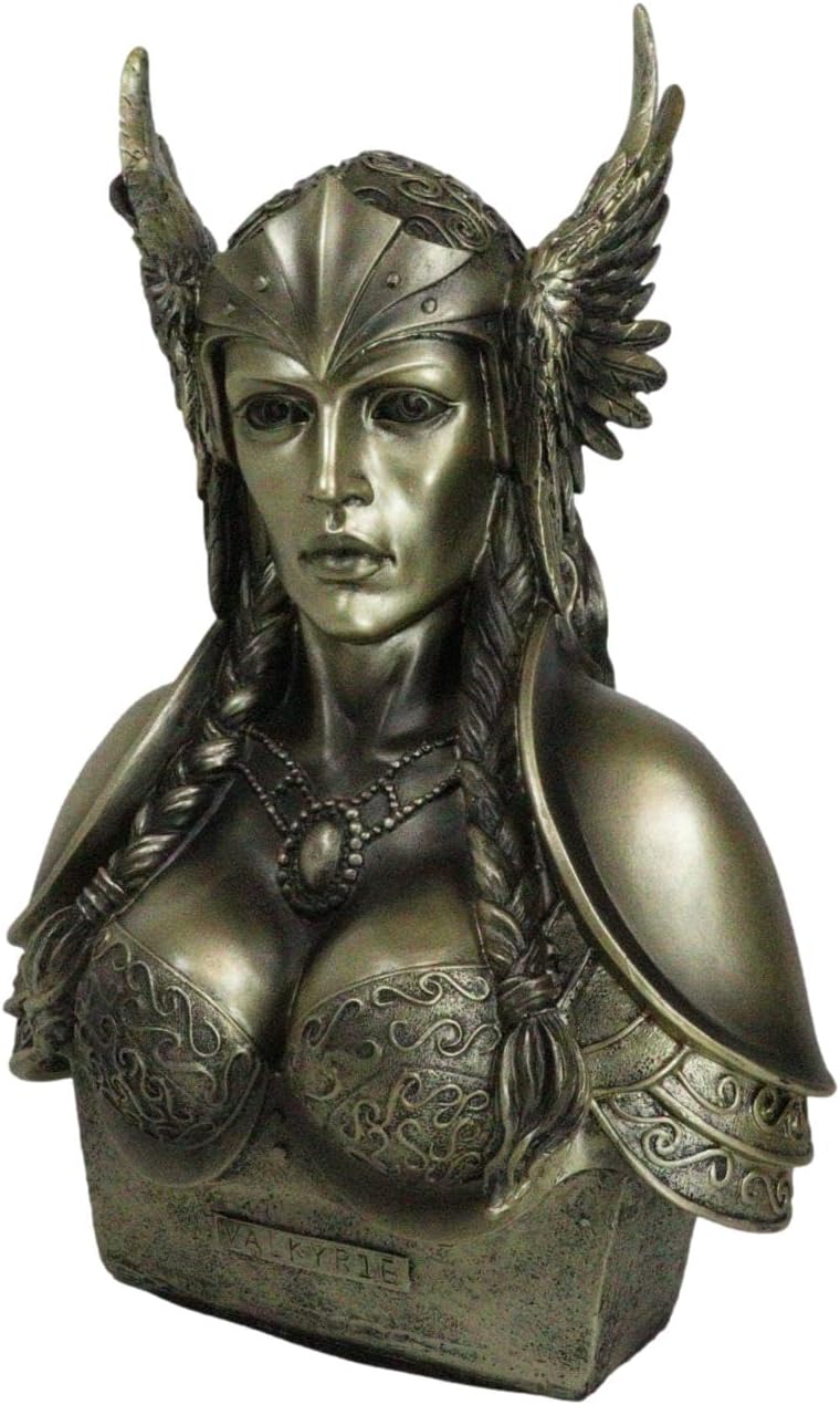 Ebros Norse Goddess Valkyrie Bust Statue 11 Inch Decorative Figurine