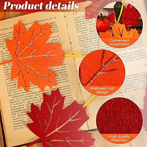 Tatuo 24 Pcs Fall Tree Decorations for Thanksgiving