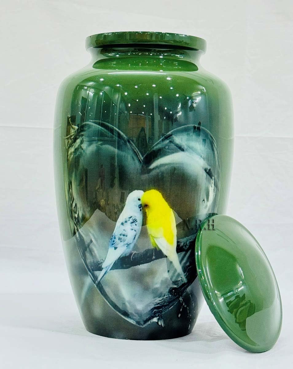 Love Bird Water Heart Urns for Humans and Pets
