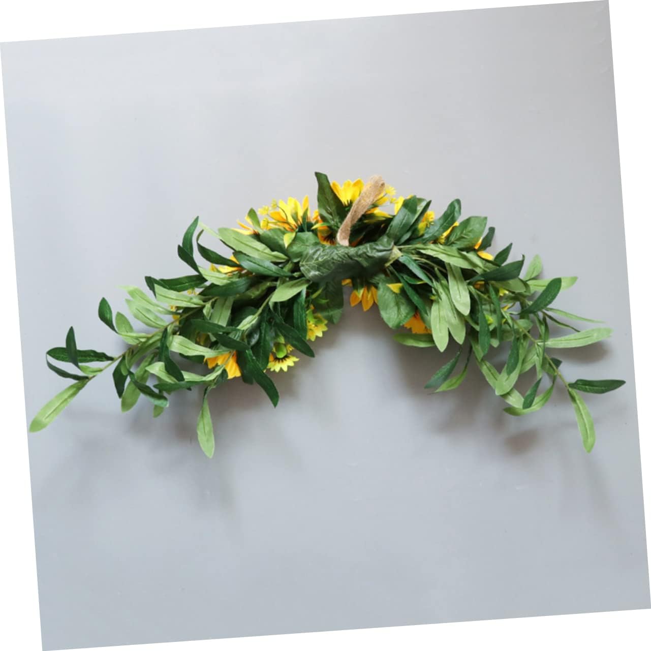 Artificial Sunflower Floral Swag for Wedding Backdrop and Home Decor