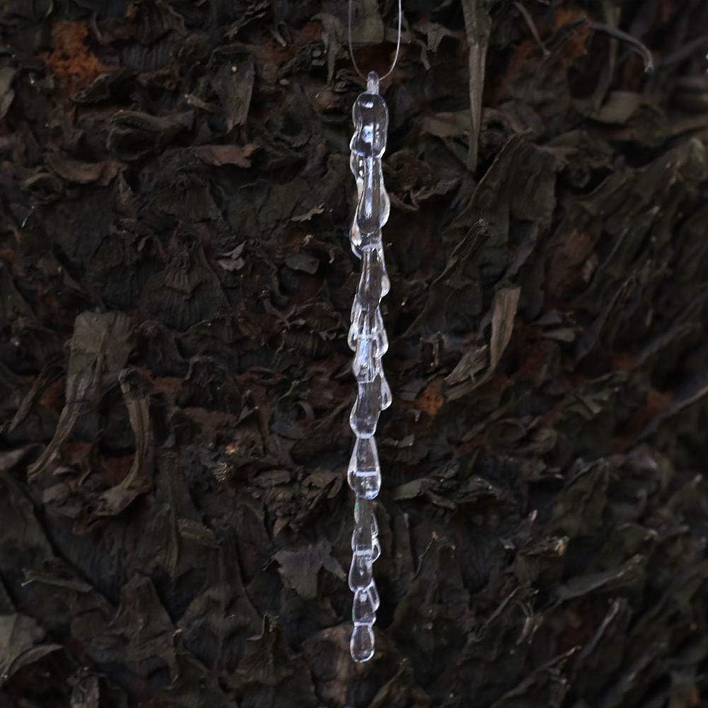 25 Pcs Clear Icicle Ornament Set