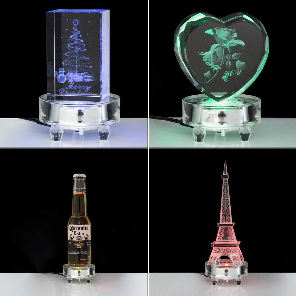 IFOLAINA Crystal LED Light Base for 3D Display