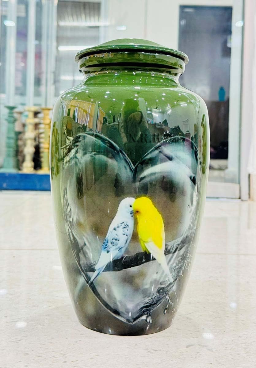 Love Bird Water Heart Urns for Humans and Pets