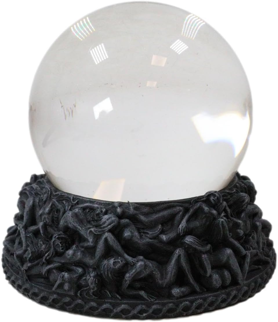 Ebros Gift Baphomet Pentagram Gazing Ball Stand