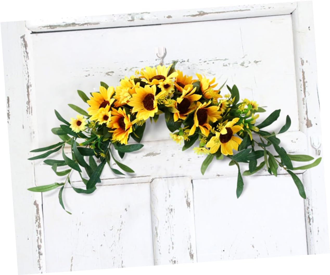Artificial Sunflower Floral Swag for Wedding Backdrop and Home Decor