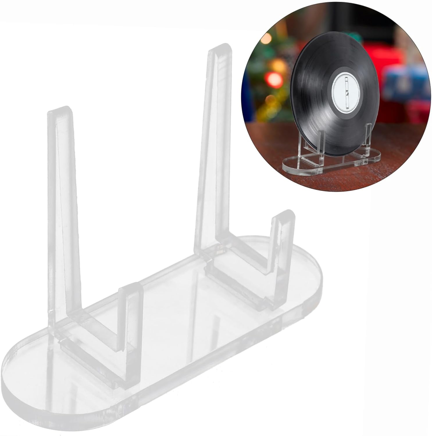 Clear Acrylic Vinyl Record Display Easel Stand