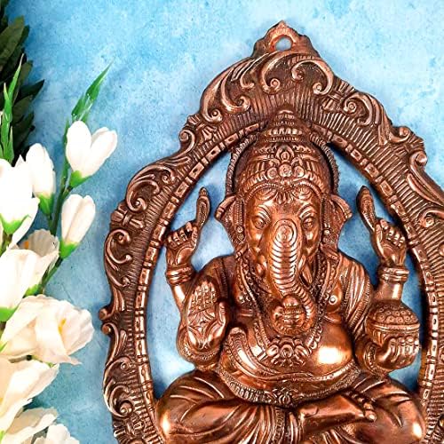 Apka Mart Lord Ganesha Wall Hanging - Copper 16 Inch