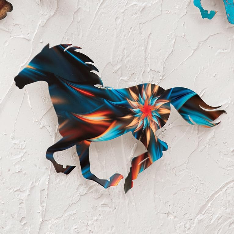 BLACK FOREST DECOR Starburst Running Horse Wall Art