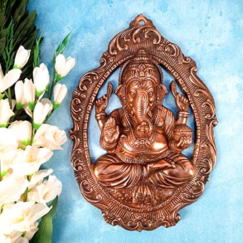 Apka Mart Lord Ganesha Wall Hanging - Copper 16 Inch