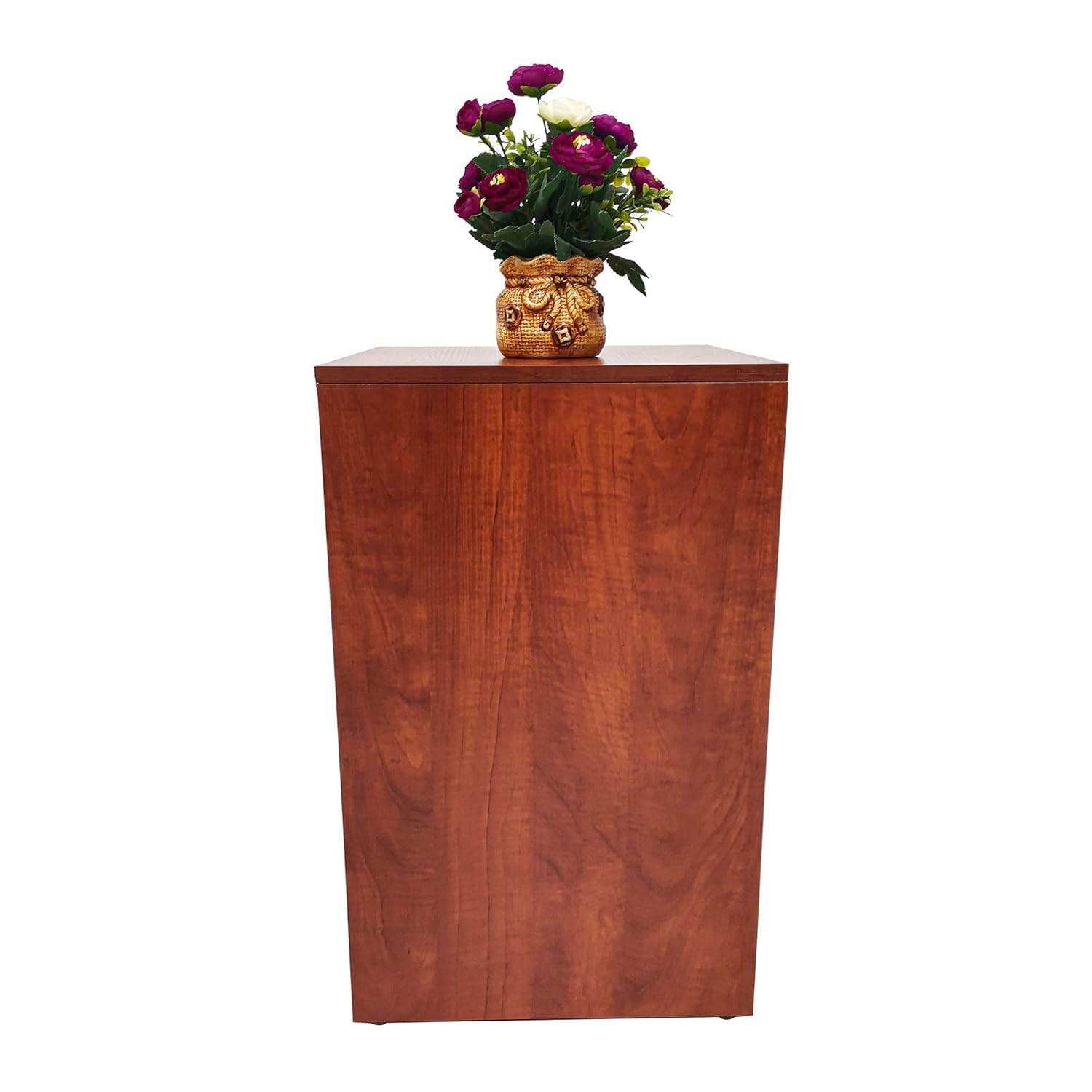 15927 Pale Walnut Cube Pedestal Riser Stand