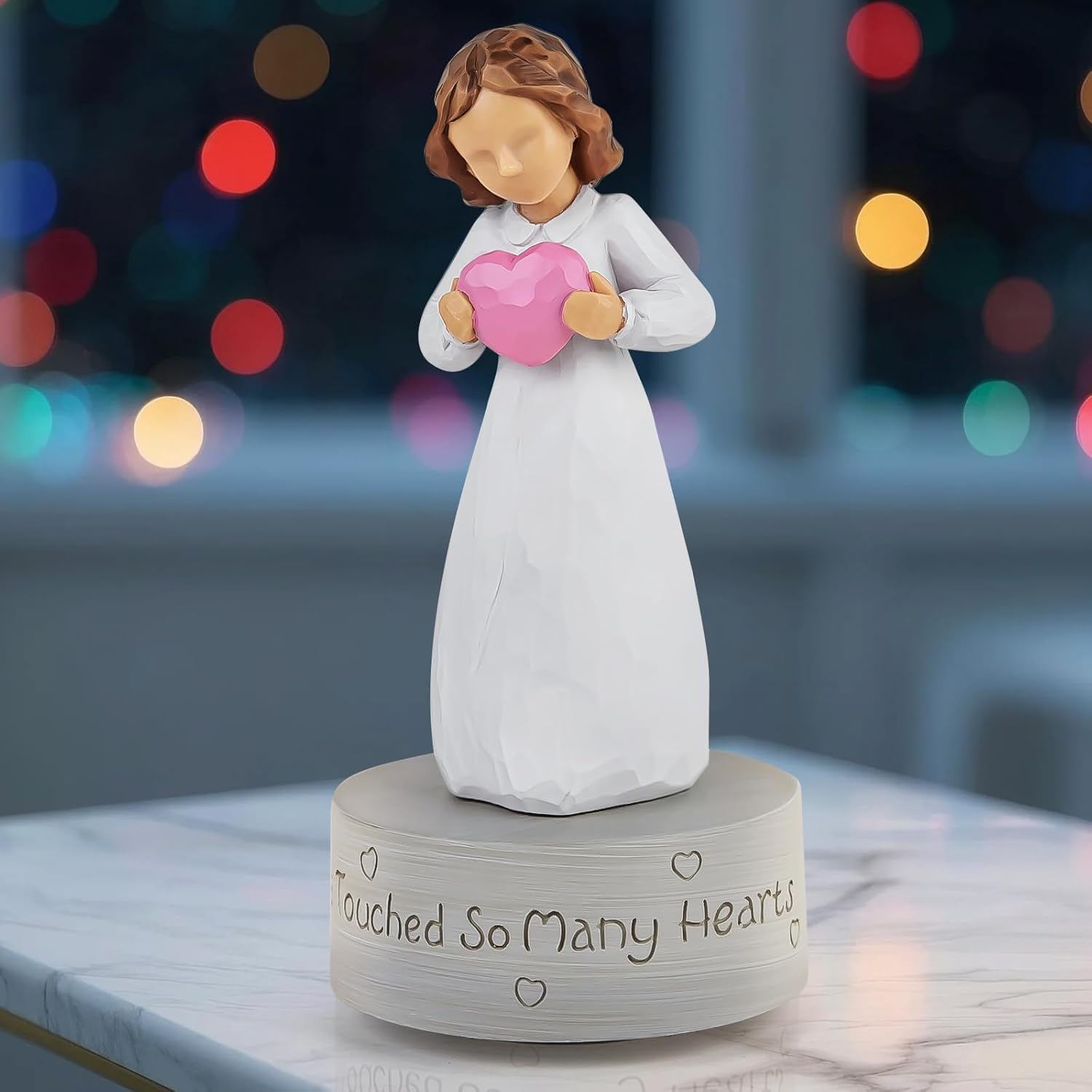 AIDLNS Music Box for Girls Love Heart Musical Figurine