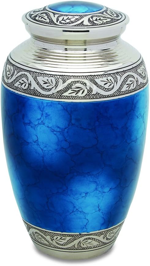 Grecian Blue Adult Decorative Urns