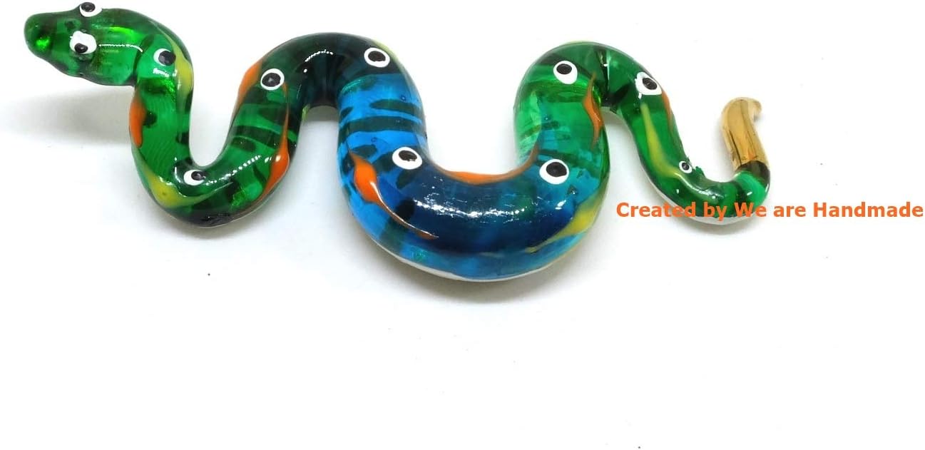 Handmade 3 Inch Fantasy Ball Python Glass Figurine