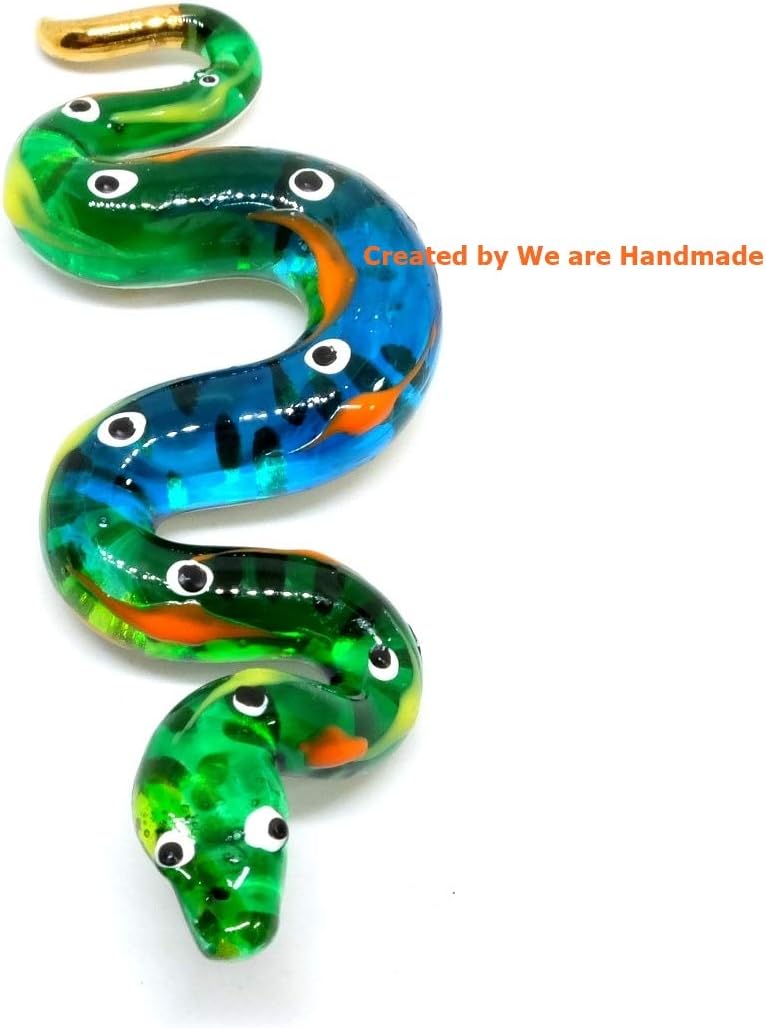 Handmade 3 Inch Fantasy Ball Python Glass Figurine