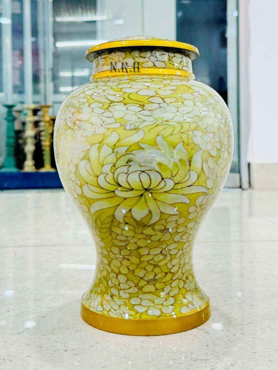Lotus Flower Urns for Human and Pet Ashes Aluminum Cremation Urns