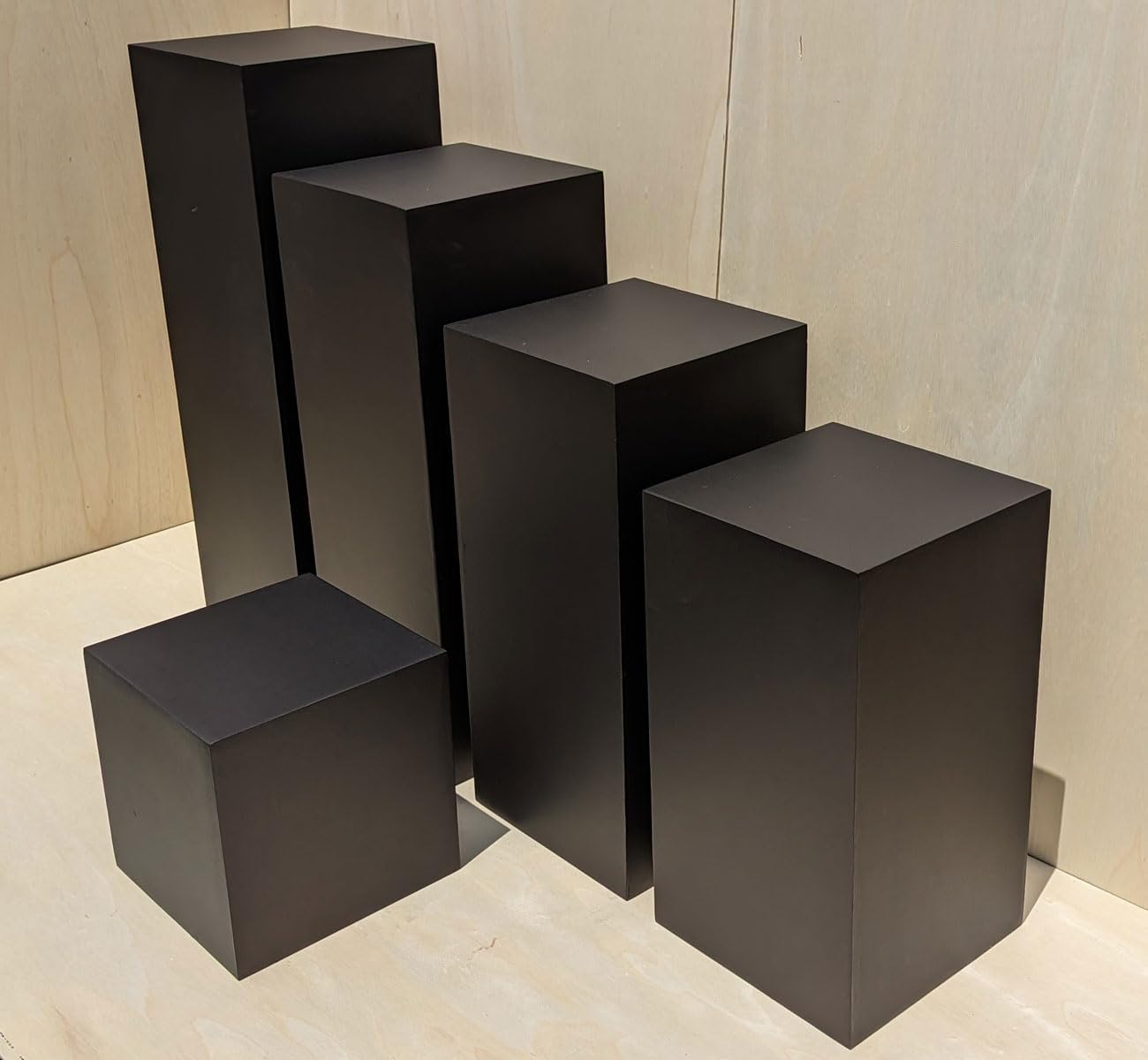 12x12x12 Matte Black Display Cube Stand