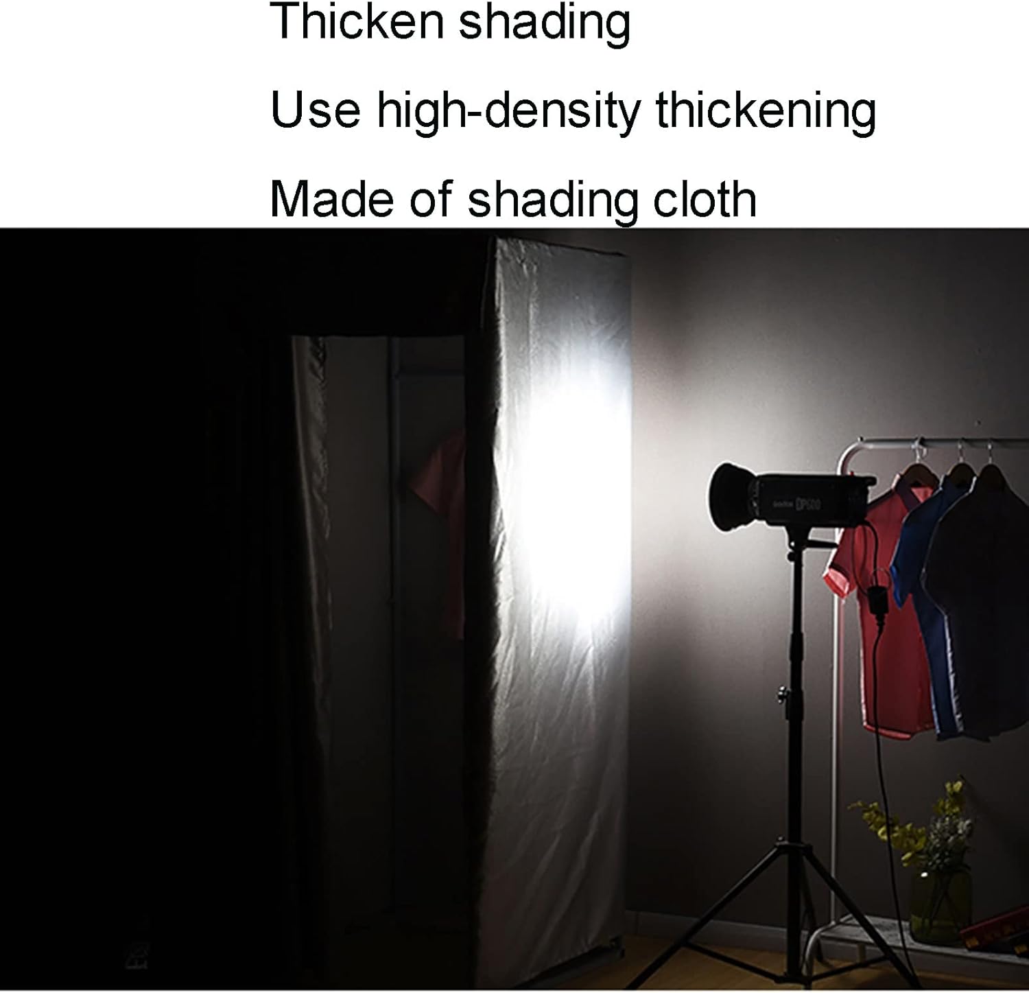 Mobile Dressing Room with Hanger Rods and Hooks