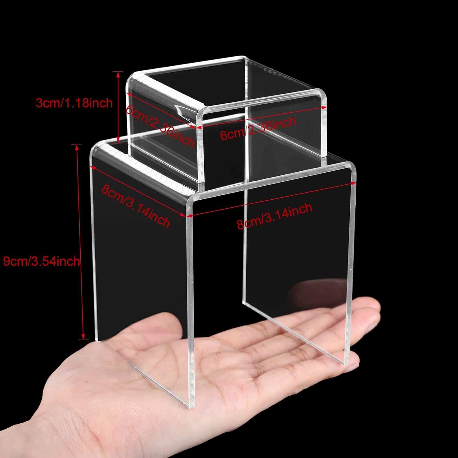 Chuangdi 20 Piece Acrylic Display Riser Set
