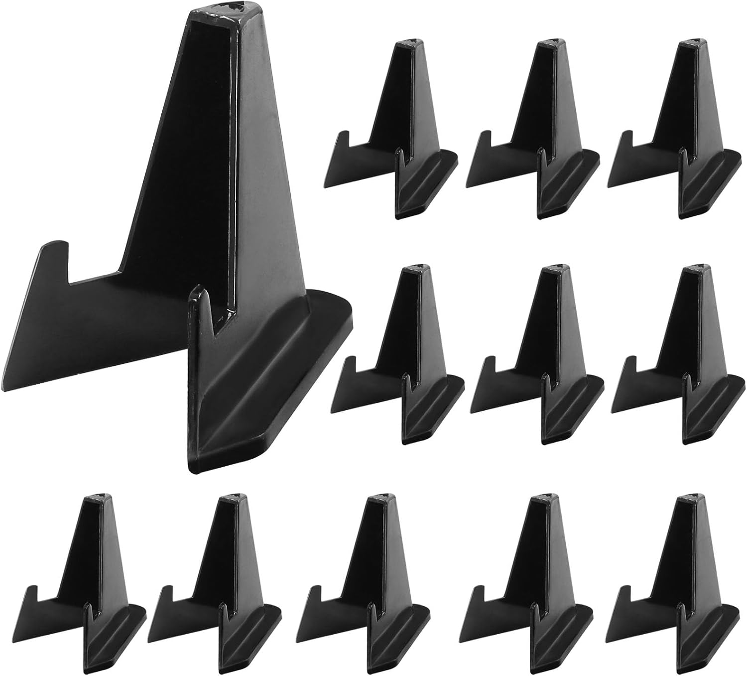 Hordion 12 Pack Black Acrylic Easel Stand Display