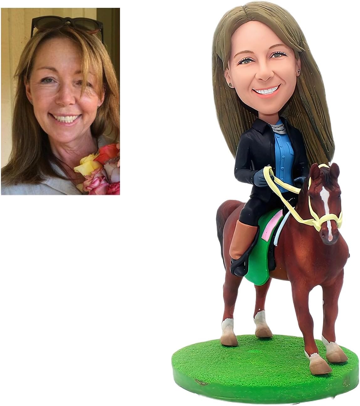 Custom Riding Horse Bobblehead Figurine