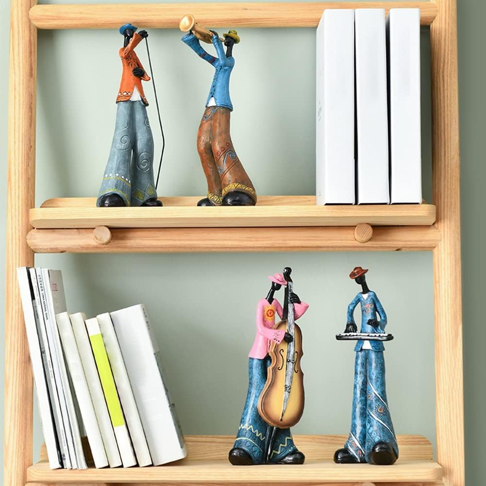 Vintage Jazz Band Decorative Sculpture Set