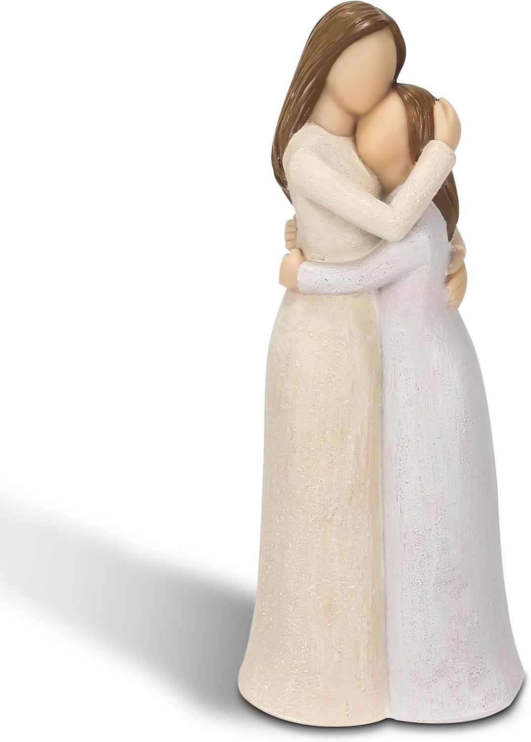 Mother and Daughter Figurines Resin Sculpted Hand Painted Home Decor Statue