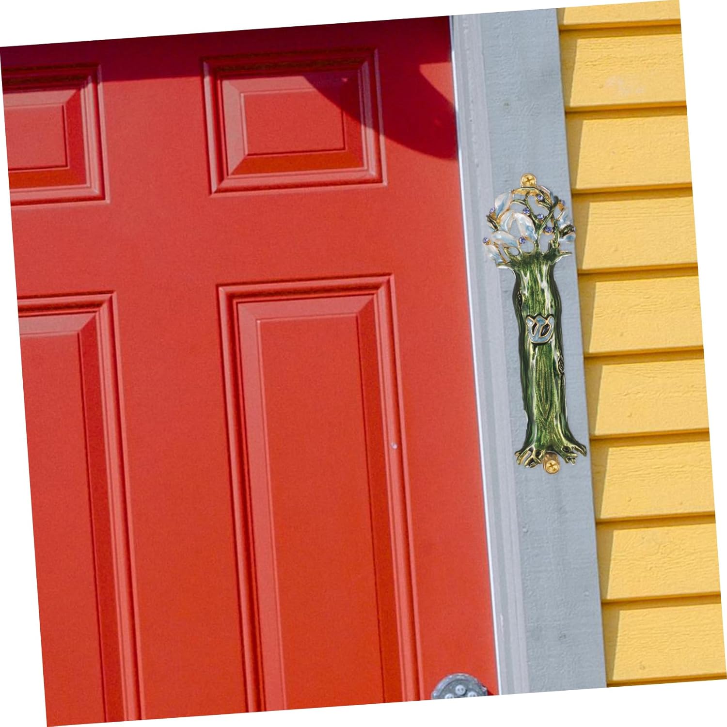 IMIKEYA Retro Metal Mezuzah Door Ornament Decor