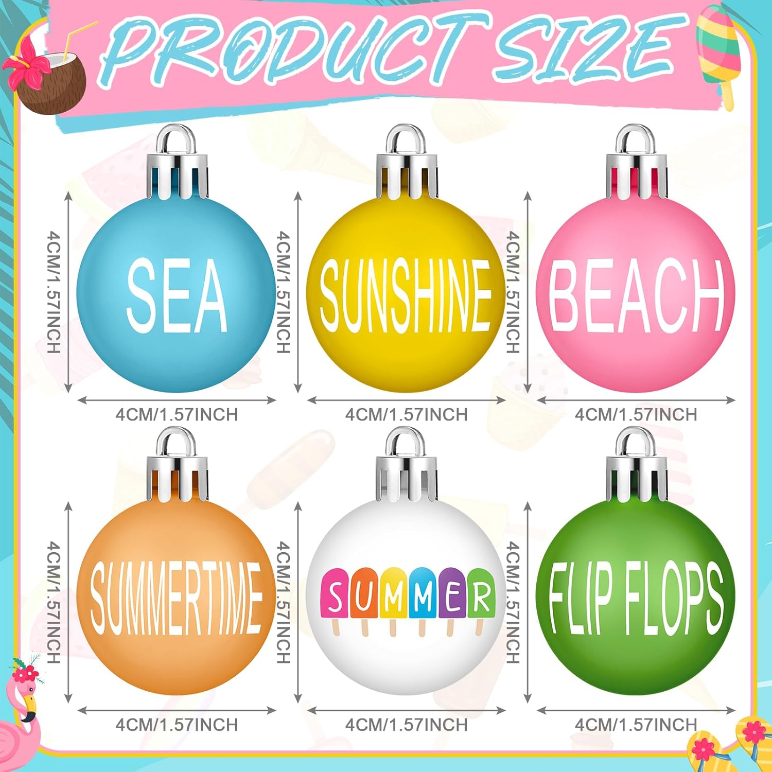 Barydat 24 Pcs Summer Sunflower Hanging Ornaments