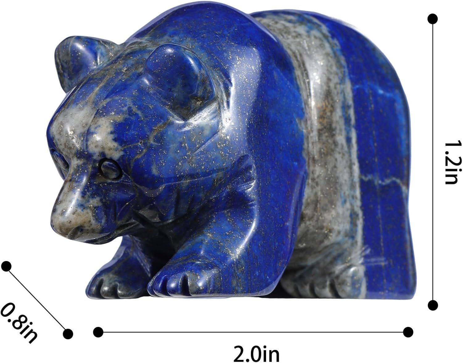 3 Inch Bear Figurine Gift for Home Office Decor