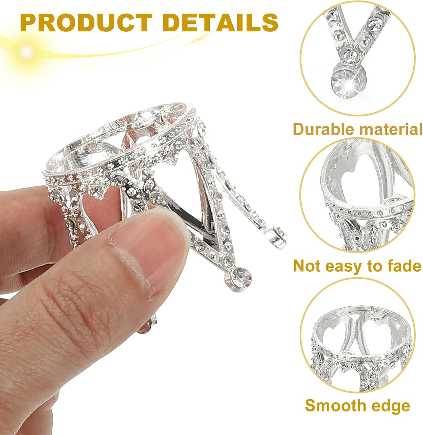 Uxcell 2pcs Metal Crystal Sphere Holder 17 Inch Dia Ball Display Stand for Glass Home Decor