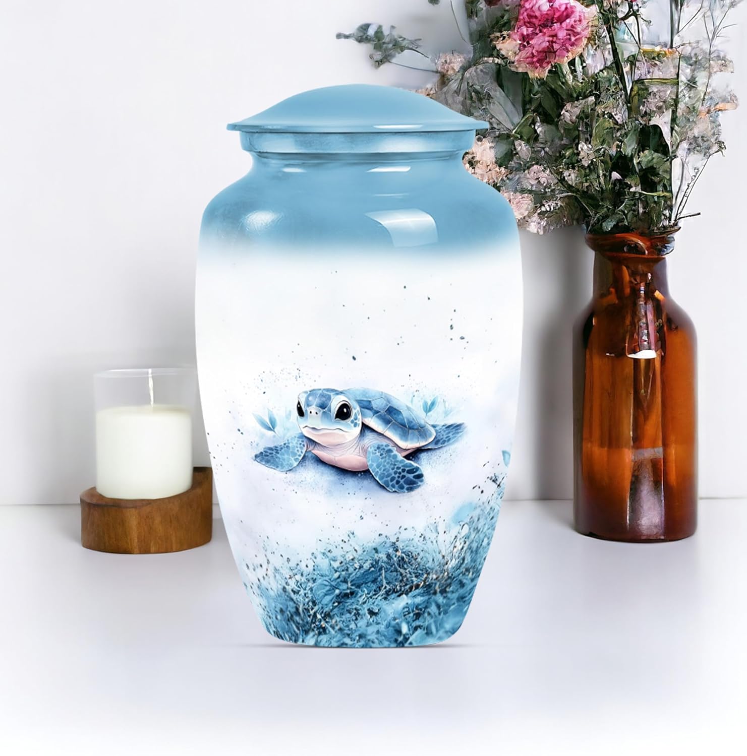 Turtle Urn - Unique Cremation Urn for Ashes 10 Set of 1