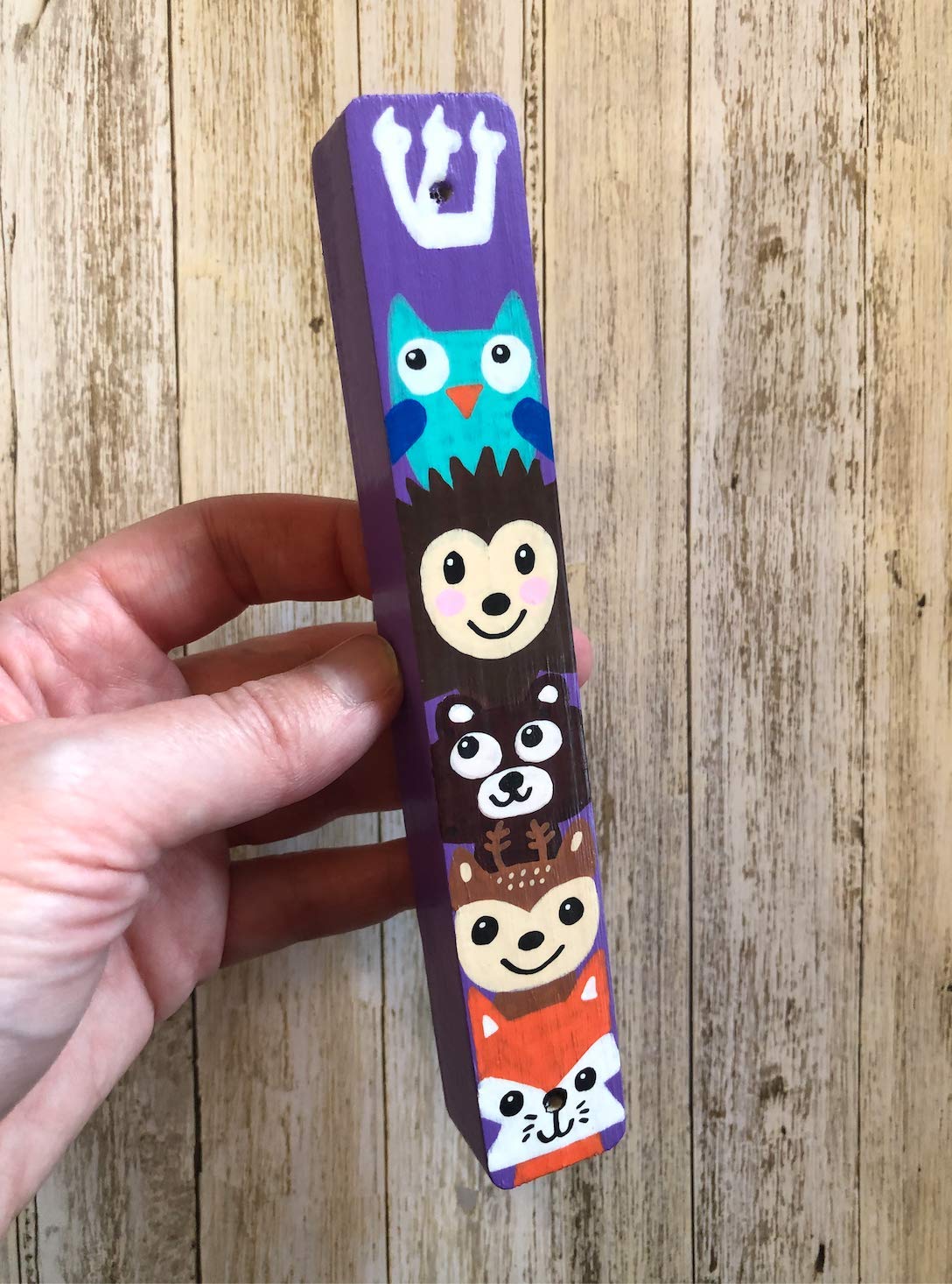 Lea Joelle Mezuzah Scroll Case Purple