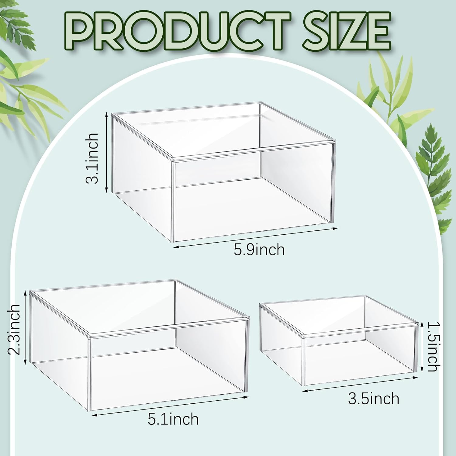 Jerify 12 Pcs Acrylic Risers for Party Display