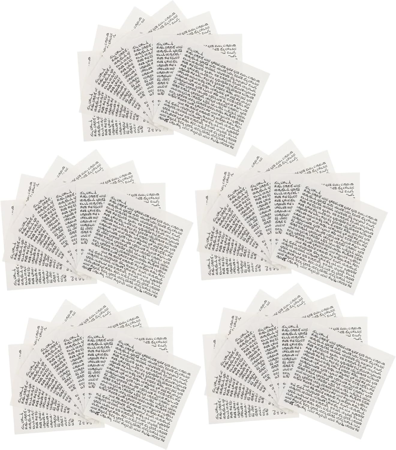 IMIKEYA 50pcs Mezuzah Scroll Jewish Door Decor Elegant Hebrew Wall Art for Home Blessings and Religious Significance