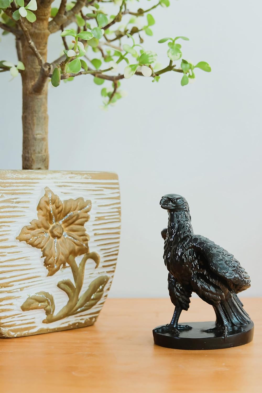 EASCHEER Gothic Black Eagle Figurine Decor