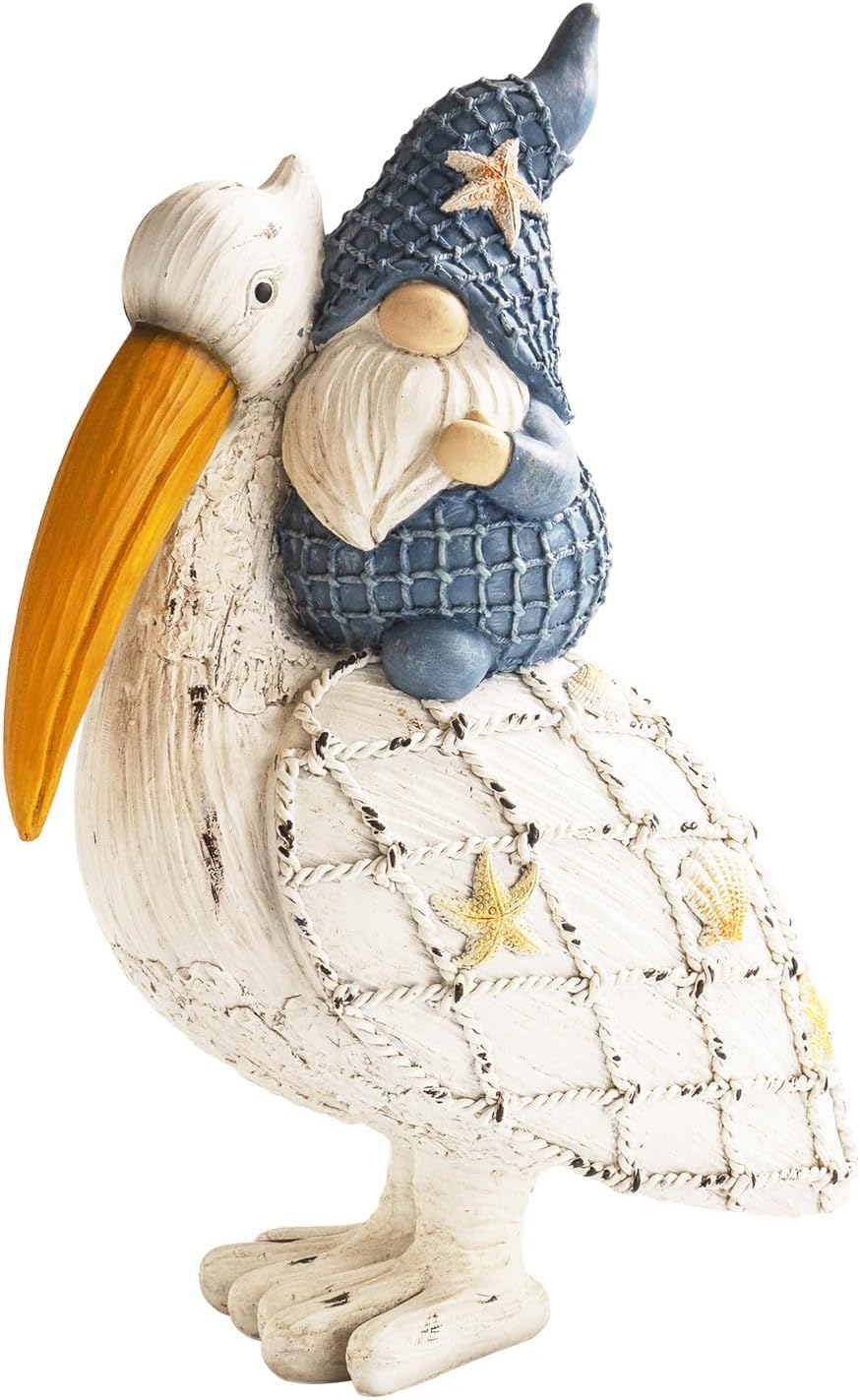 115in Pelican Gnome Figurine Decor for Home