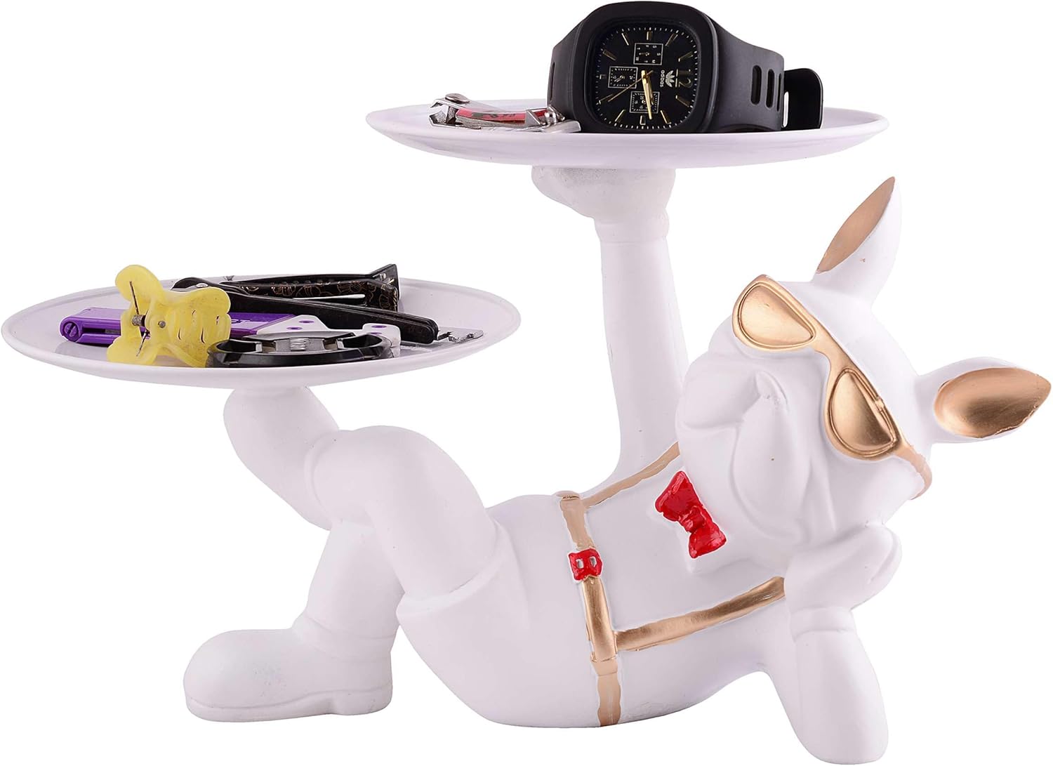 Cool Dog Sculpture Storage Tray for Home Decor