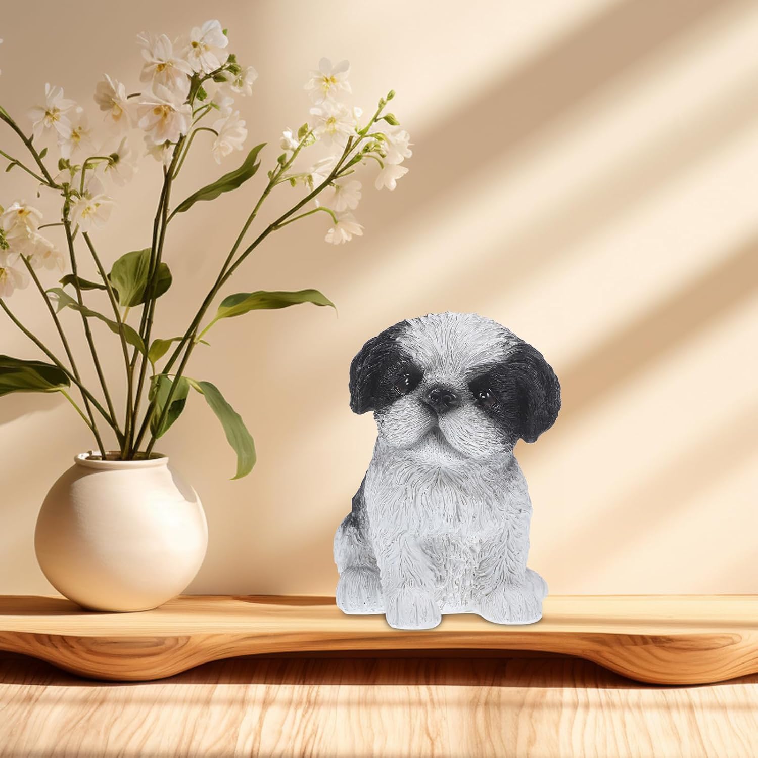 Adorable Dog Statue Home Decor Miniature Figurine