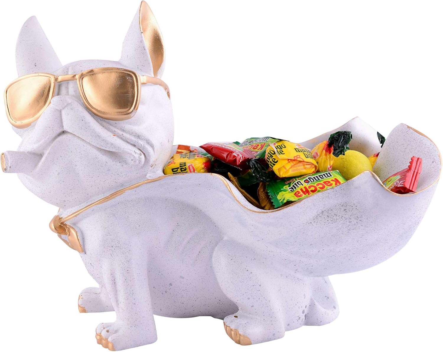 Cool Dog Sculpture with Plate for Home Decor 1