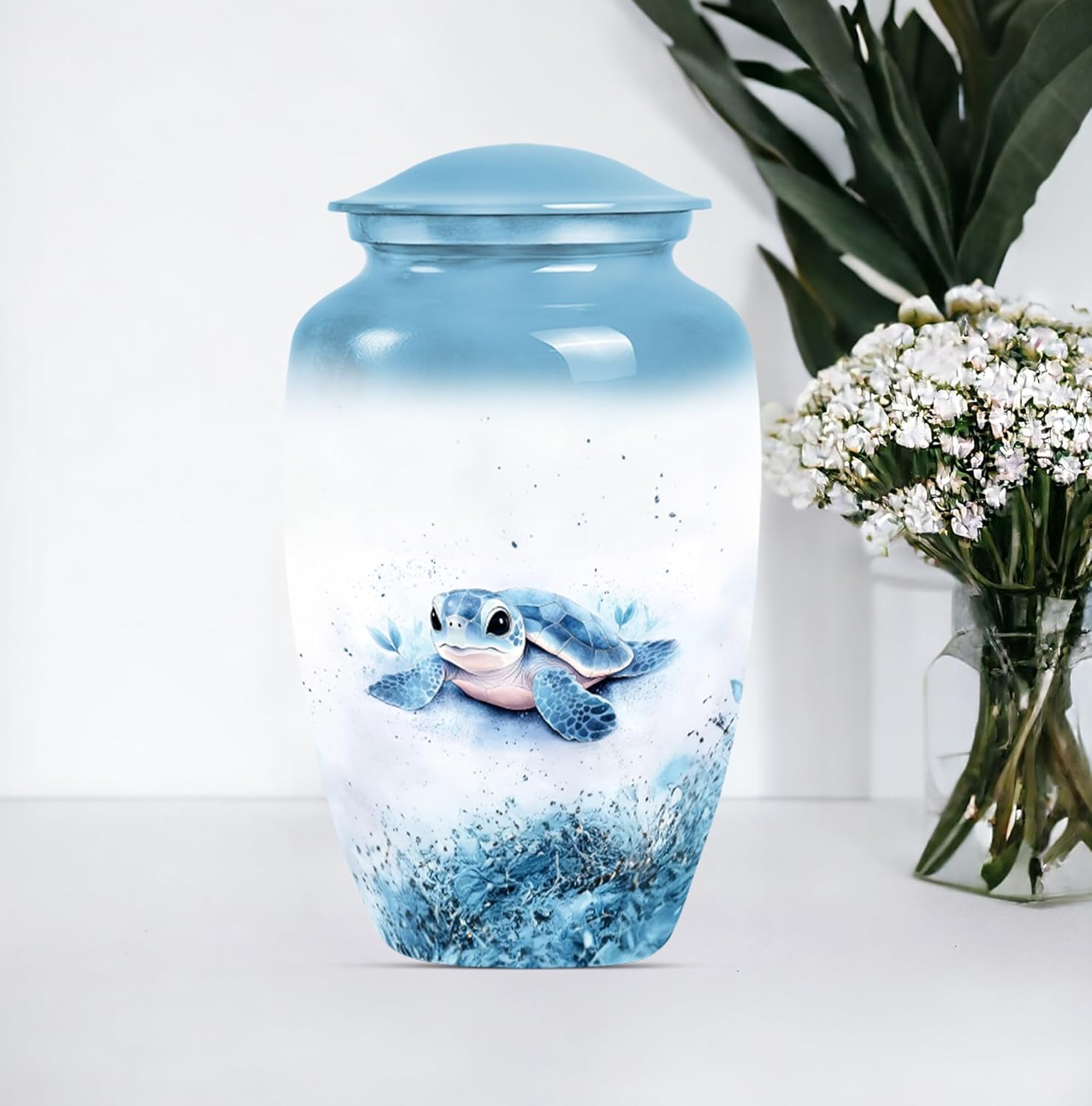 Turtle Urn - Unique Cremation Urn for Ashes 10 Set of 1