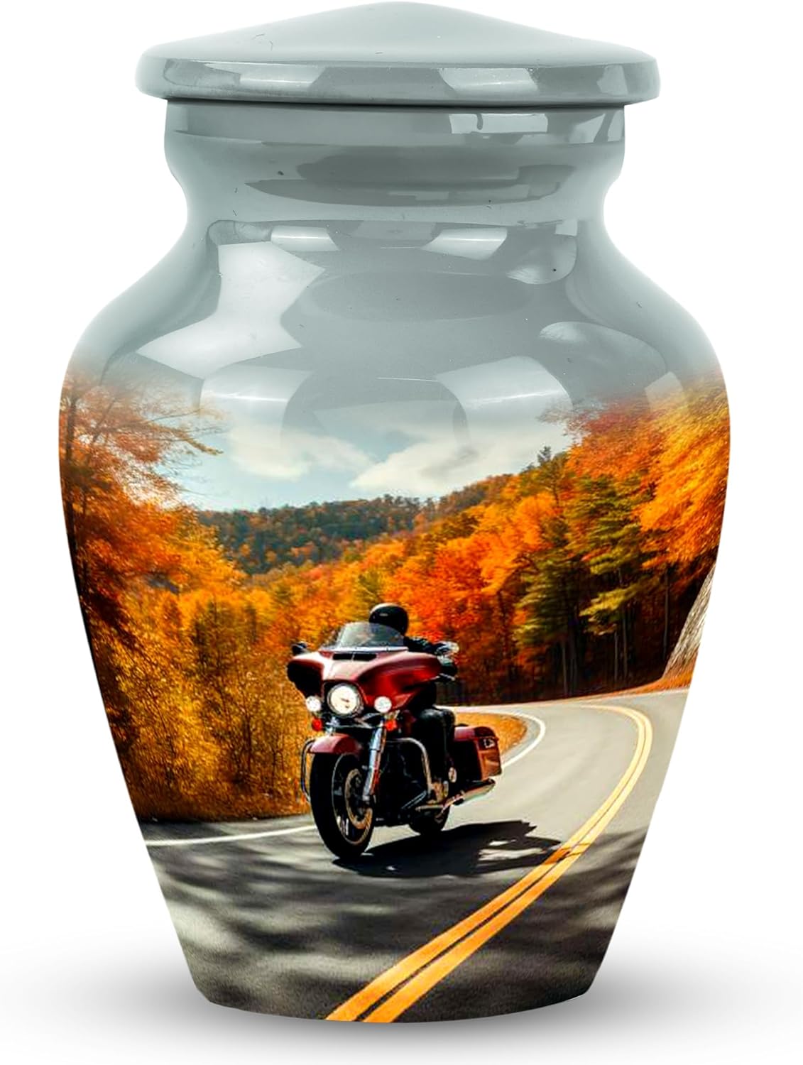 Elegant Motorcycle Urn 3 Inch Cremation Keepsake for Ashes