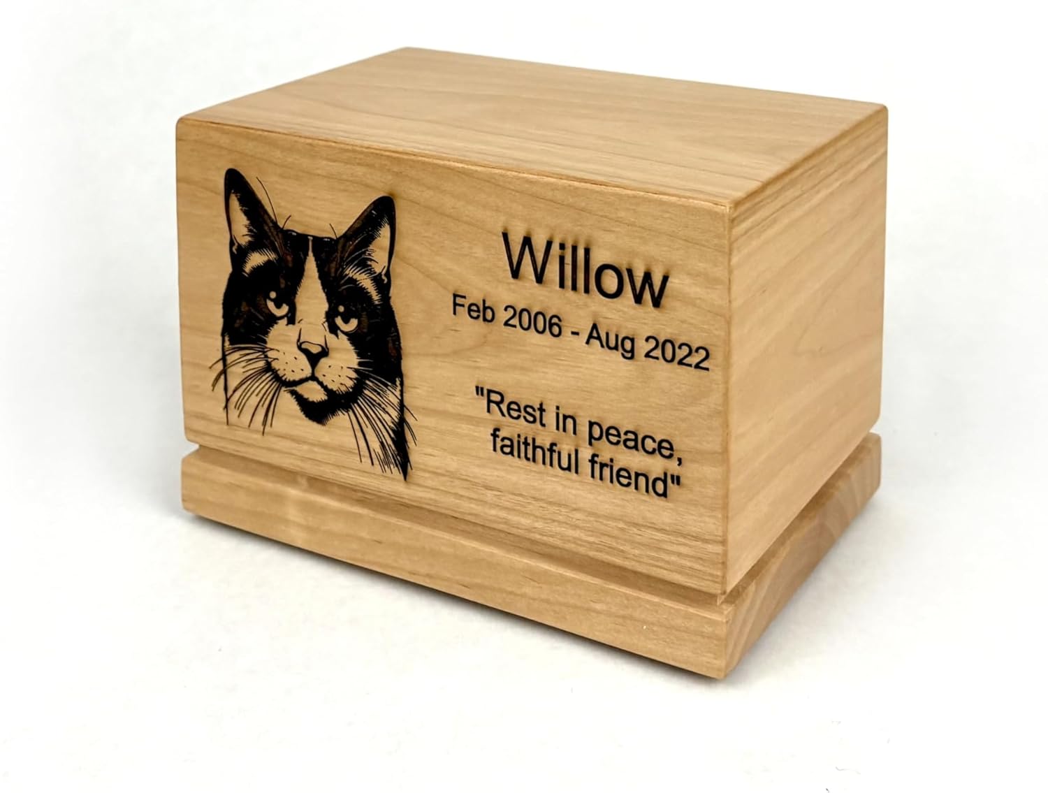 Pet Urn for Dogs Cats Custom Laser Engraving