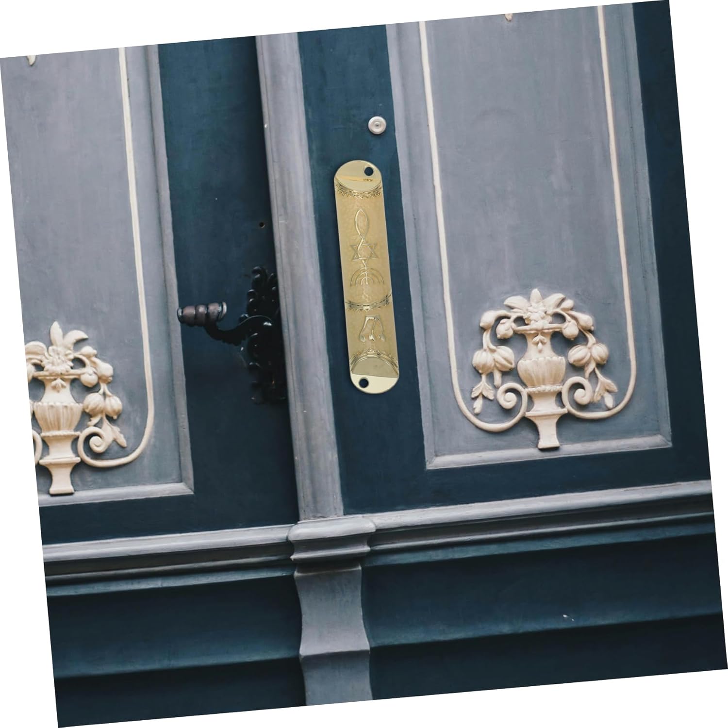 STOBAZA Metal Mezuzah Scroll Doorframe Decor