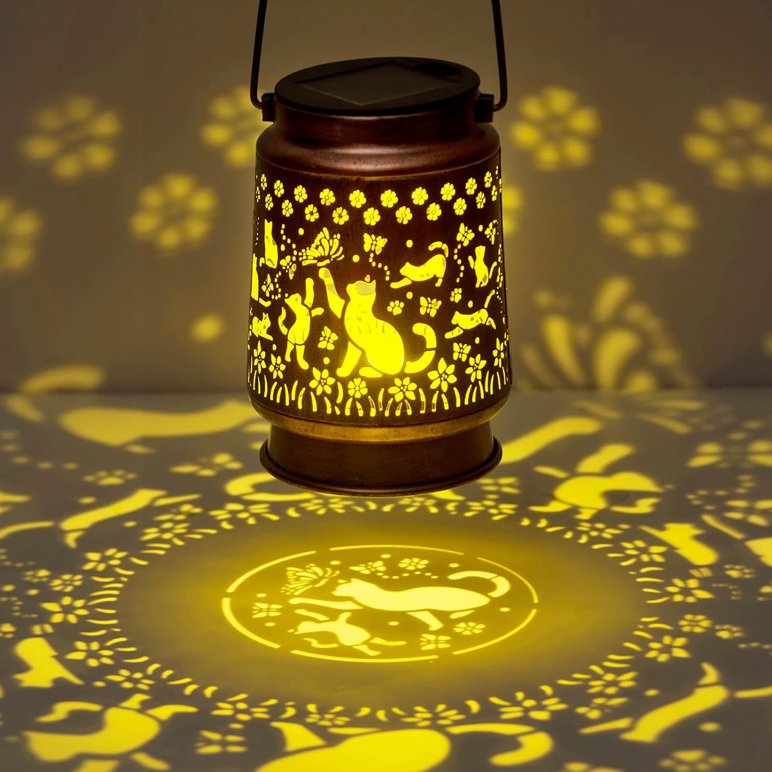 Styleonme Solar Light with Cat Design for Garden and Home