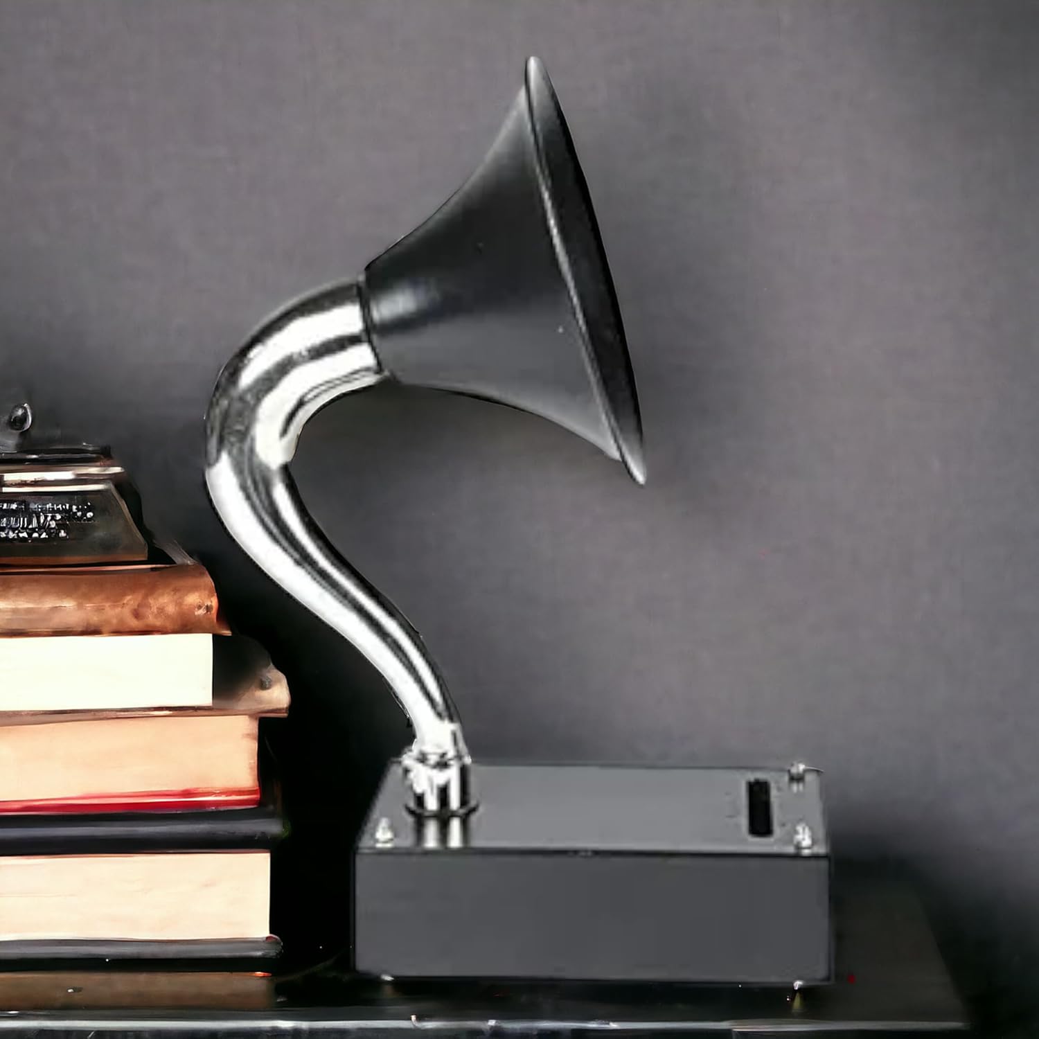 Antique Decor Vintage Gramophone Speaker iPhone Compatible Non Electric Acoustic