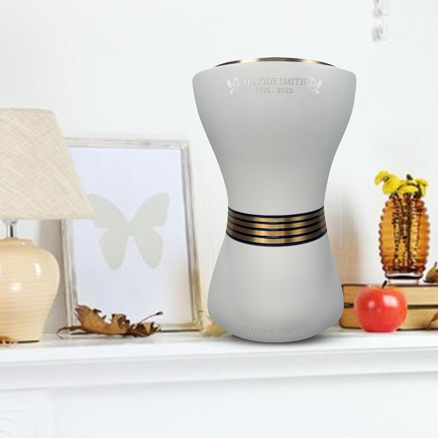 Custom Personalized Cremation Urn with Name and Text